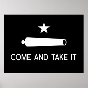 Póster Vem tomar-lhe o ~ Texas da bandeira