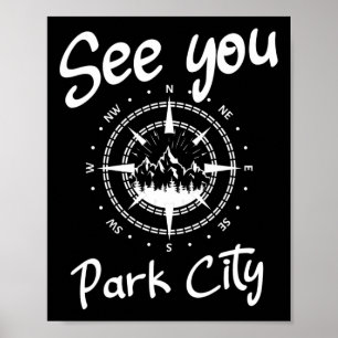 Poster Vemo-Nos Em Park City Usa Vacinação Ski Comp