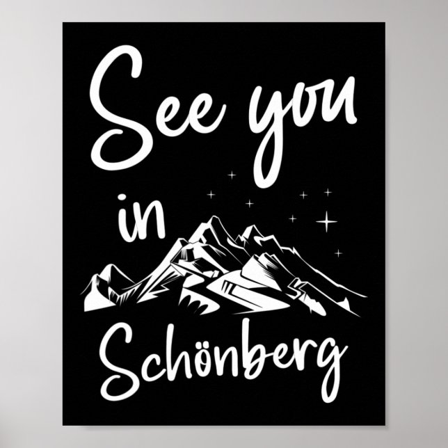 Poster Vemo-Nos Em Schönberg, Alemanha, Férias Ski (Frente)