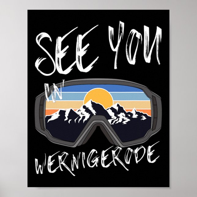 Poster Vemo-Nos No Wernigerode Germany Vacing Ski Goggle (Frente)