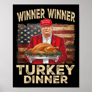 Poster Vencedor da Turquia Janta Ação de Graças Donald Tr