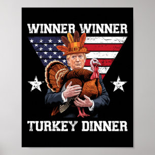 Poster Vencedor da Turquia Janta Trump Graças à diversão