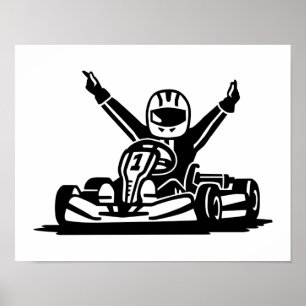 Póster Vencedor de Kart