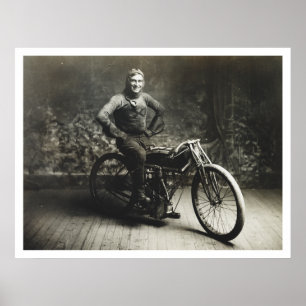 Póster Vencedor de Weishaar do raio 100 MI. Raça [1914]