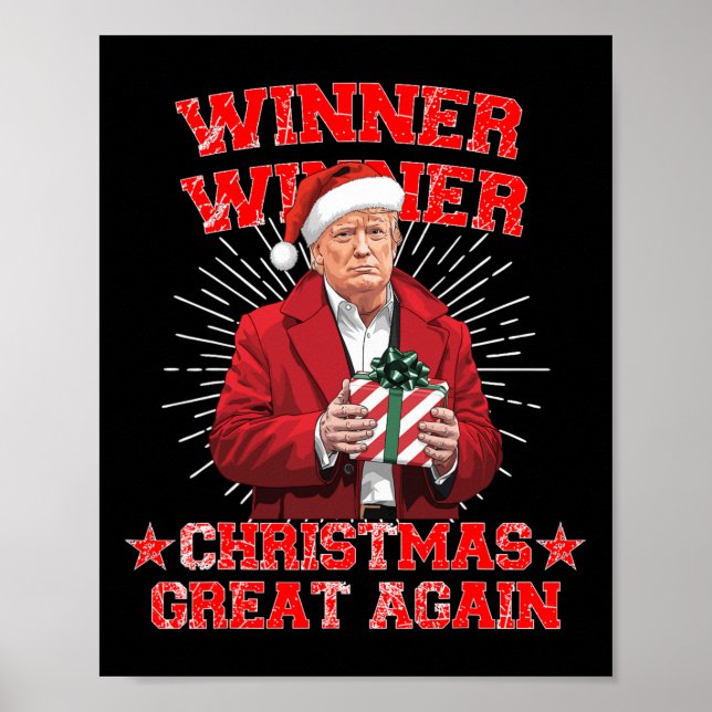 Poster Vencedor do Excelente de Natal novamente Trump Eng (Frente)