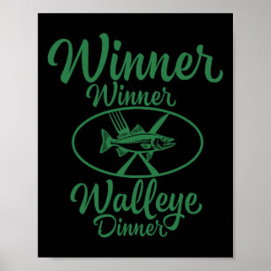 Poster Vencedor do Janto Walleye - Pesca Engraçado