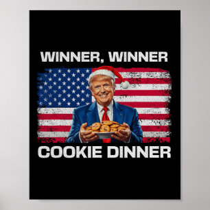Poster Vencedor Janto Cookie Funny Trump 2024 47th