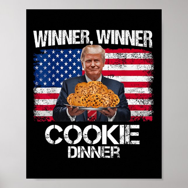 Poster Vencedor Janto Cookie Funny Trump 2024 47th (Frente)