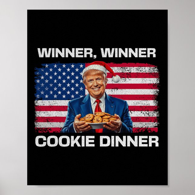 Poster Vencedor Janto Cookie Funny Trump 2024 47th (Frente)