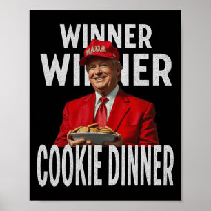 Poster Vencedor Janto Cookie Funny Trump 2024 47th