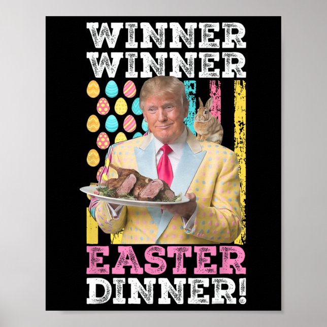 Poster Vencedor vencedor da Páscoa Jante a Páscoa engraça (Frente)
