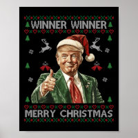 Vencedor vencedor Merry Christmas Trump Papais noe
