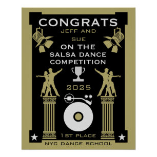Póster Vencedores do Concurso Salsa Dance