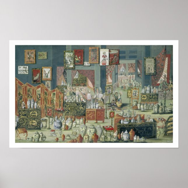 Póster Venda compre de bens chineses, médio do século XVI (Frente)