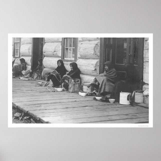 Poster Venda de Berries no Alasca 1905 (Frente)