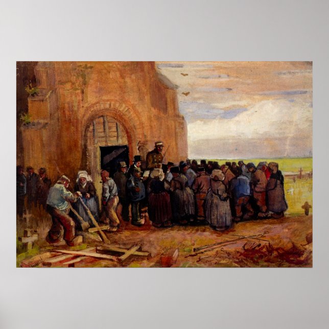 Póster Venda de Sucata de Construção por Vincent van Gogh (Frente)
