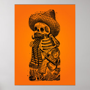 Poster VENDA HALLOWEEN! Calaveras do monte por Posada