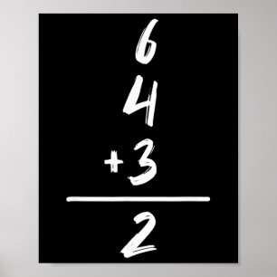 Poster Venda Inspirado Matemática 6 4 3 2 Dupla Jogada So
