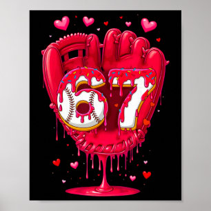 Poster Venda Sorvete Drip Ice Cream Dia dos Namorados Jov