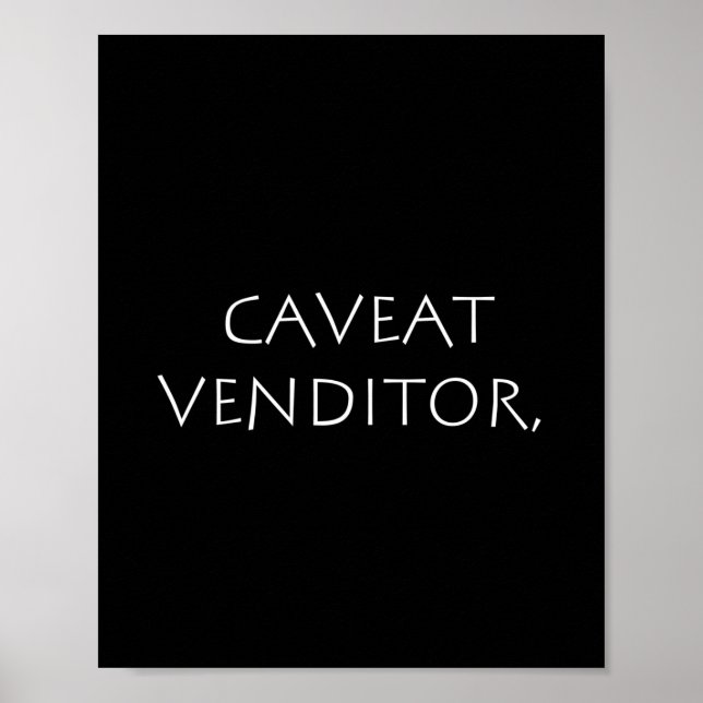 Poster Vendedor de Caveat (Frente)