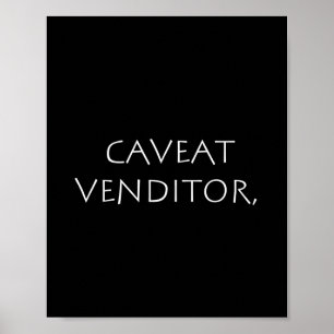 Poster Vendedor de refeições