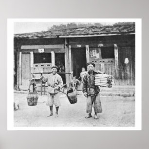 Póster Vendedores ambulantes chineses, c.1870 (foto de