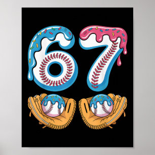 Poster Vender 67 - Sorvete Drip 67 Meme Divertido Jogador