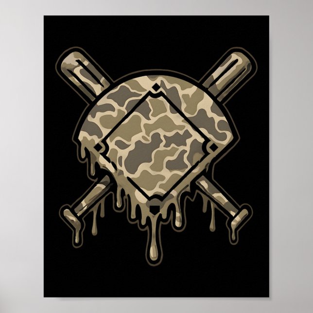 Poster Vender Camo Vender Diamantes Boas Jogo Esporte (Frente)