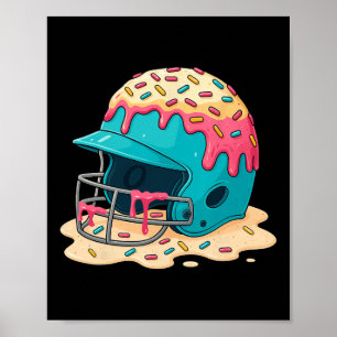 Poster Vender Capacete de Catcher Com Máscara Facial Gote