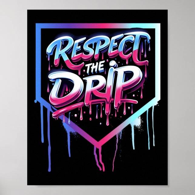 Poster Vender Rapazes Drip Sorvete Jovens Respeitam O Dr. (Frente)