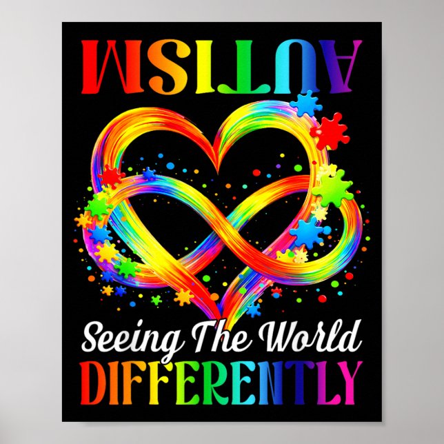 Poster Vendo o Mundo de Forma Diferente Conscientização d (Frente)