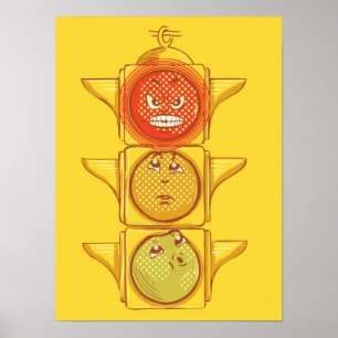 Póster Vendo o vermelho