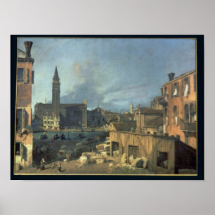 Póster Veneza: Campo San Vidal e Santa Maria Carita