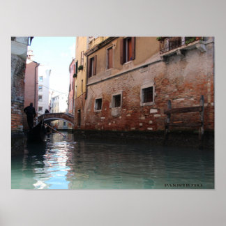 Poster Veneza e seus canais - cartaz fotográfico original