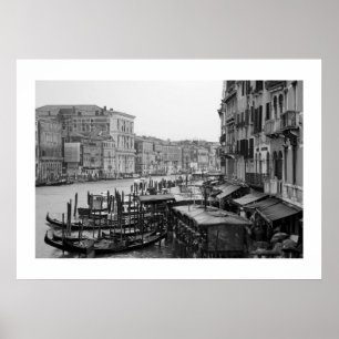Póster Veneza em B&W