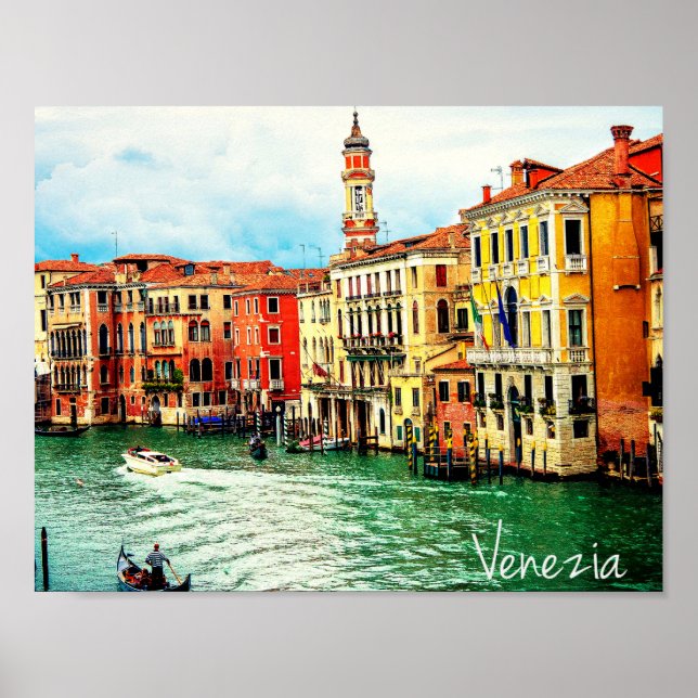 Poster Veneza - Itália (Frente)