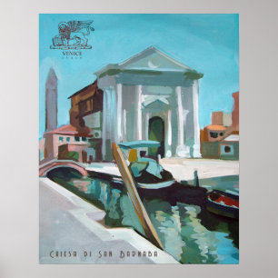 Poster Veneza, Itália Campo San Barnaba