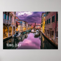 Veneza, Itália Canal Cênico e Arquitetura Veneza