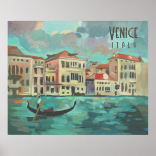 Poster Veneza, Itália - Gondola Boat Traghetto