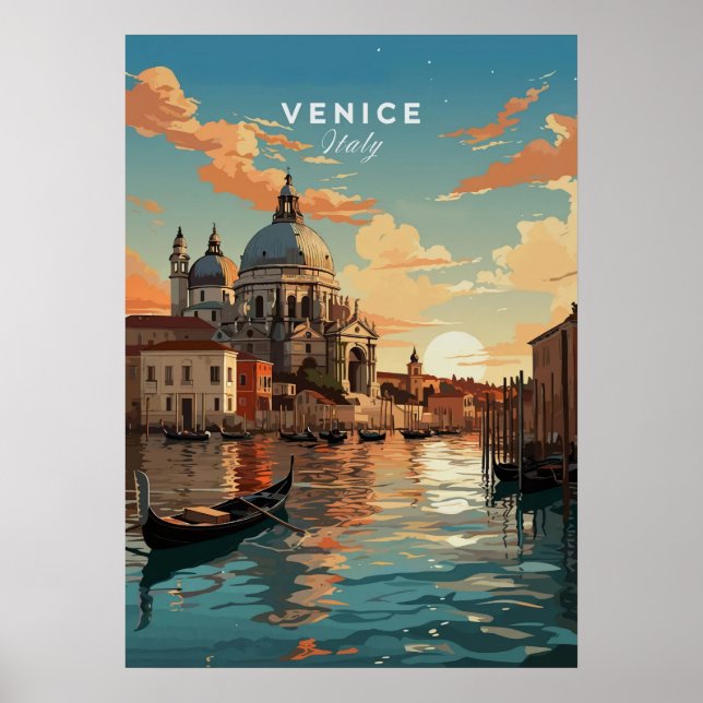 Poster Veneza Itália II (Frente)