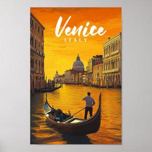 Poster Veneza Itália, Viagem Familiar