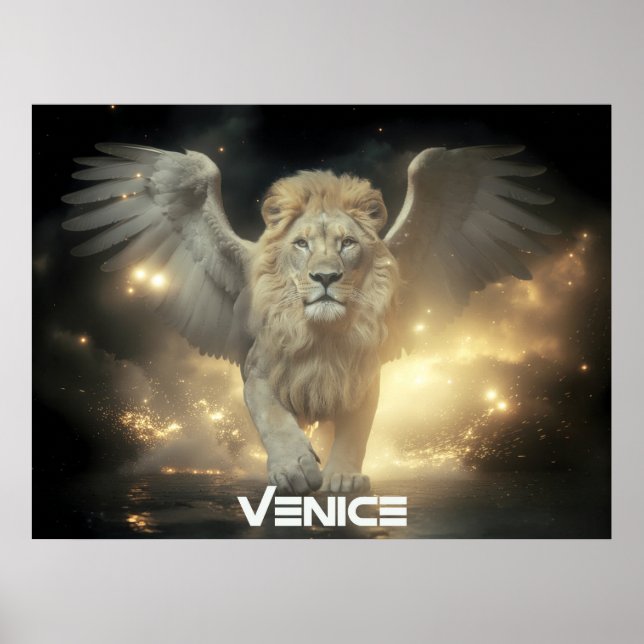 POSTER VENEZA - LEÃO ALADO (Frente)