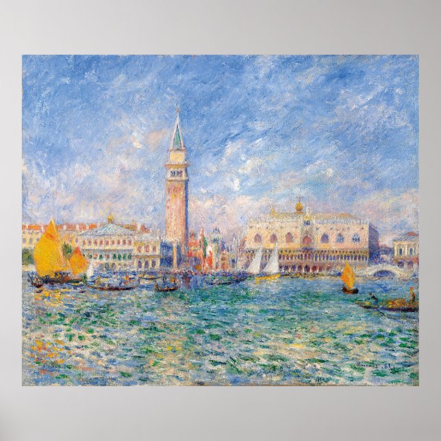 Poster Veneza (Palácio do Cão) Auguste Renoir (Frente)