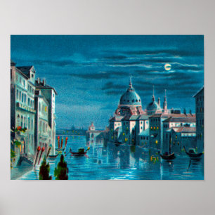 Poster Veneza pela Luz