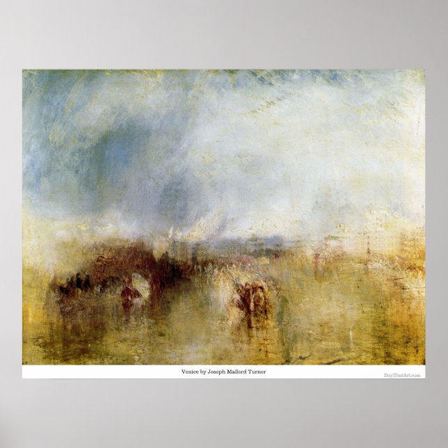 Poster Veneza por Joseph Mallord Turner (Frente)