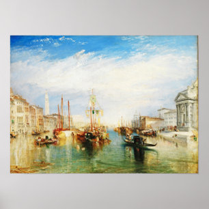 Poster Veneza, Porco de Madonna, por J. M. W. Turner Post