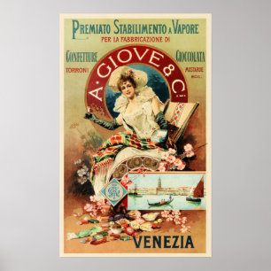Poster VENEZIA A Giove & Co Chocolate Candy Confecery