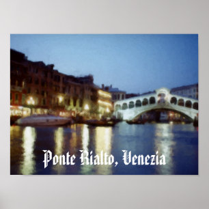 Póster Venezia Di Notte (Veneza à noite)