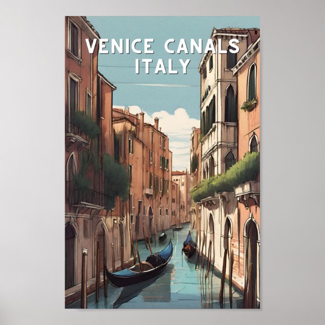 Poster Venezia Venezia Venice canalas itália viagem venet (Frente)