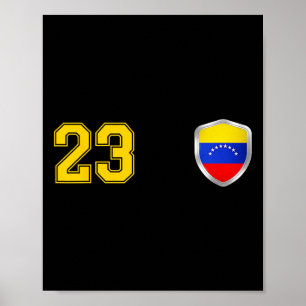 Poster Venezuela - La Vinotinto Team Soccer Design Para V